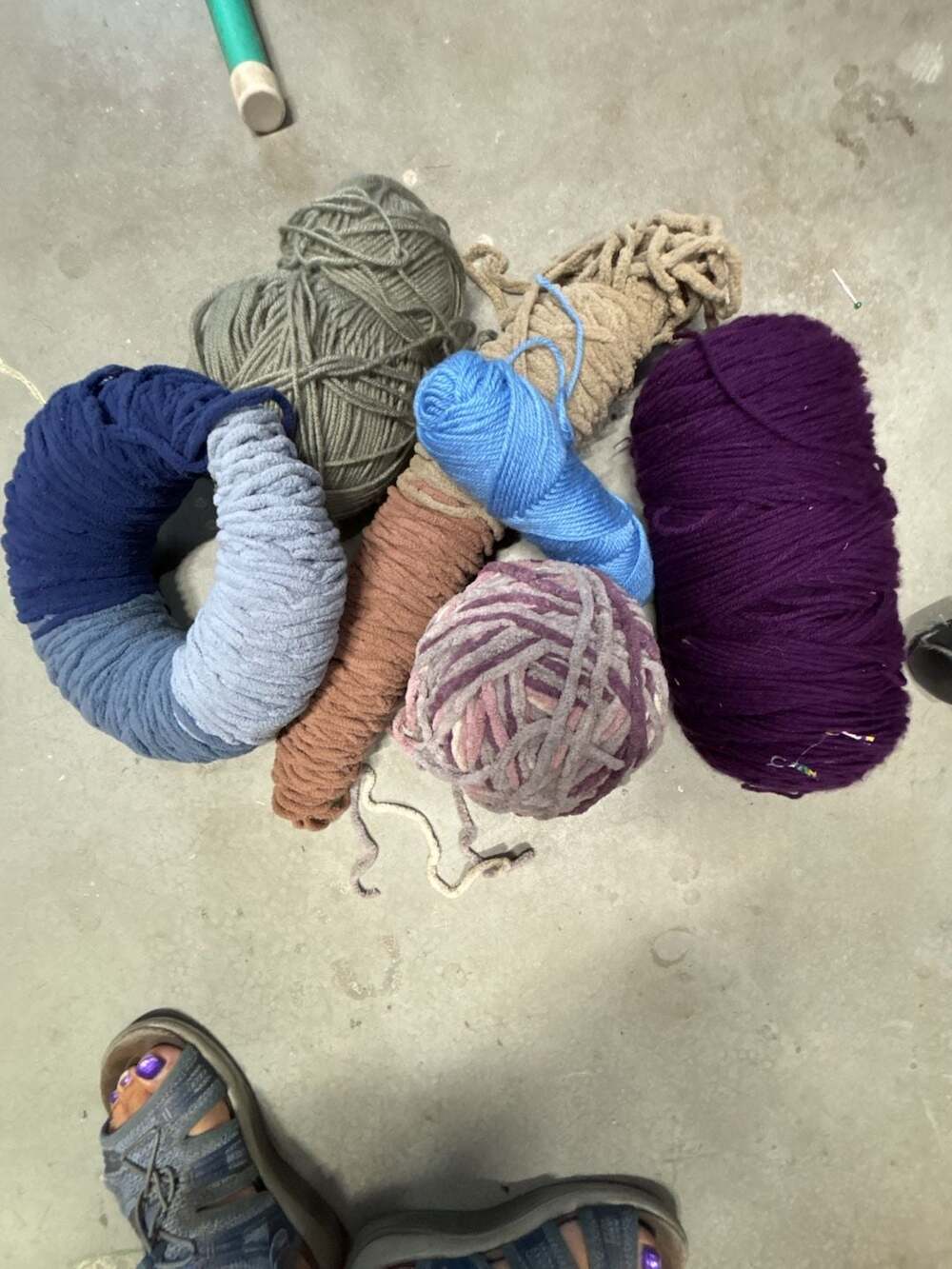 Assorted Craft Yarn Lot Assorted Colors and Textures